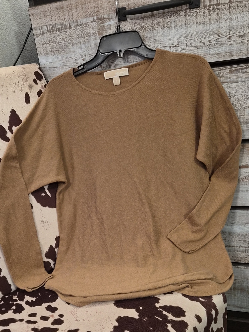 Mk Crewneck Sweater - Tan